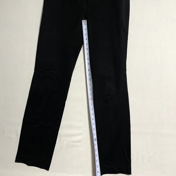 Ann Taylor Signature Fit Black Wide Leg Trousers Pants Just Below Waist - Size 8 - Picture 6 of 9
